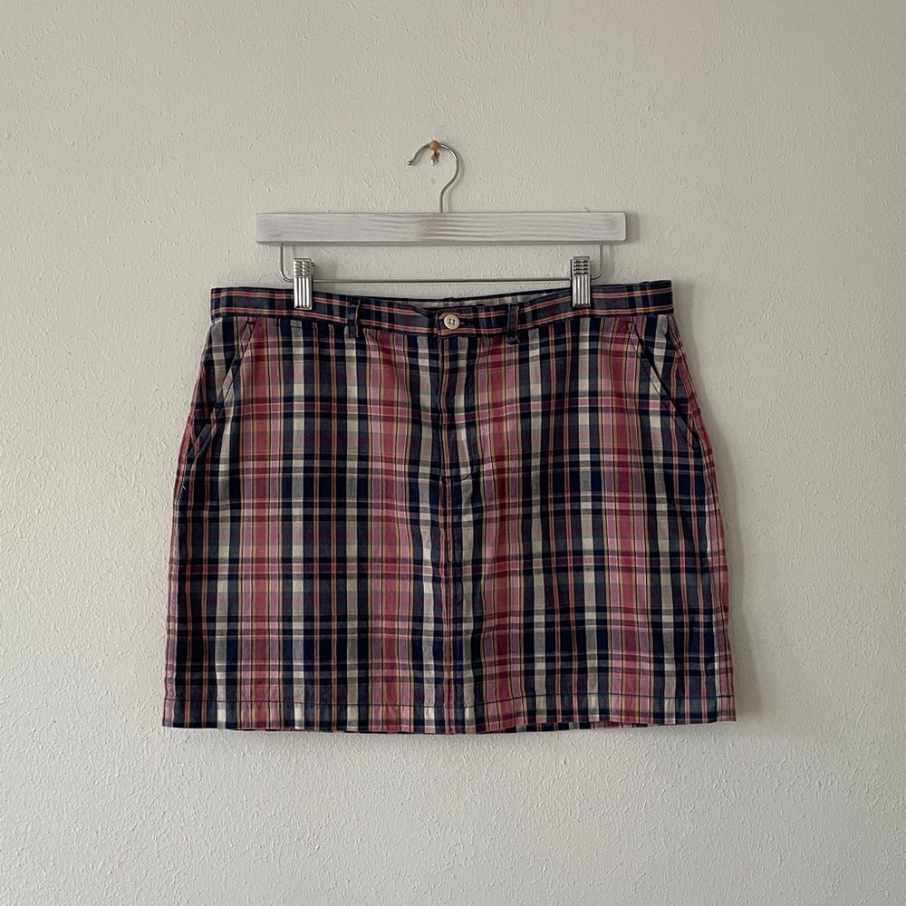 Ralph Lauren Sport Mini Skirt Plaid Faded 
Madras Cotton - Picture 7 of 16